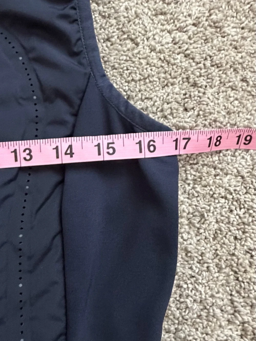 Lululemon Running vest sz 6 navy blue